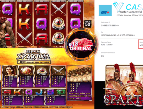 Pemenang Jackpot Spartan 918Kiss Menang RM8,700.00 pada 10 Mei!