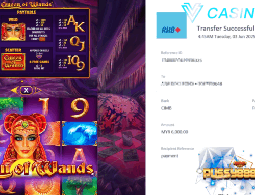 Pussy888 Jackpot Queen of Wand Menang RM6,000.00 pada 3 June!